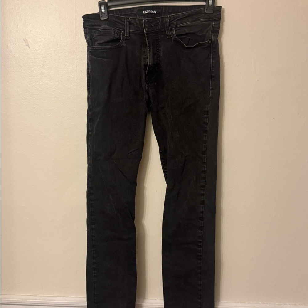 Express Men's Dark Skinny Jeans